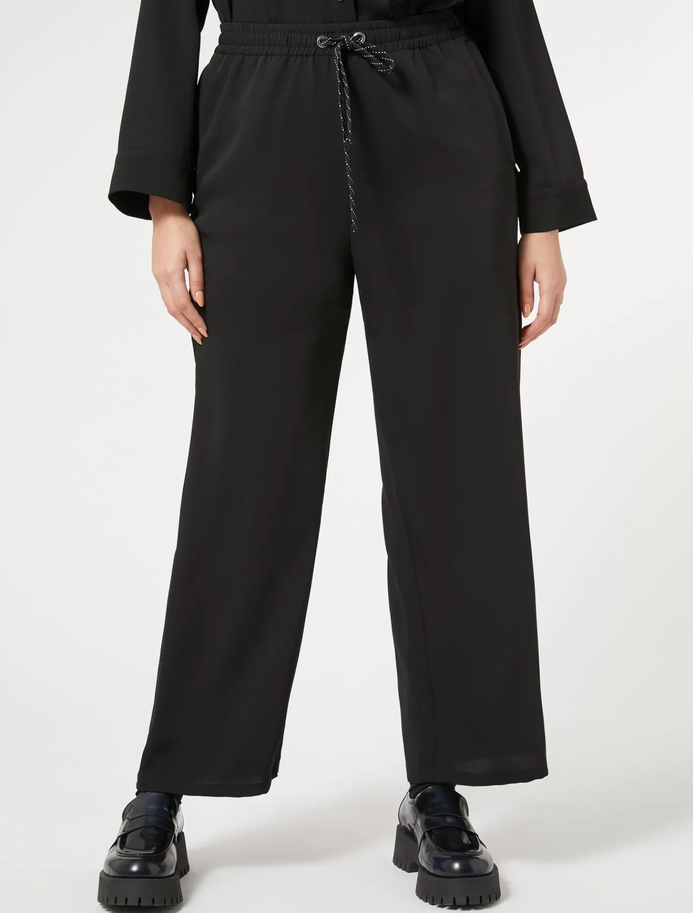 Marina Rinaldi Pantaloni & Jeans | Pantaloni & Jeans*Pantaloni in cady fluido NERO