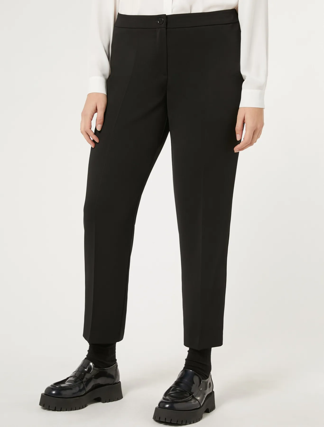 Marina Rinaldi Pantaloni E Gonne | Pantaloni & Jeans*Pantaloni in cady stretch NERO