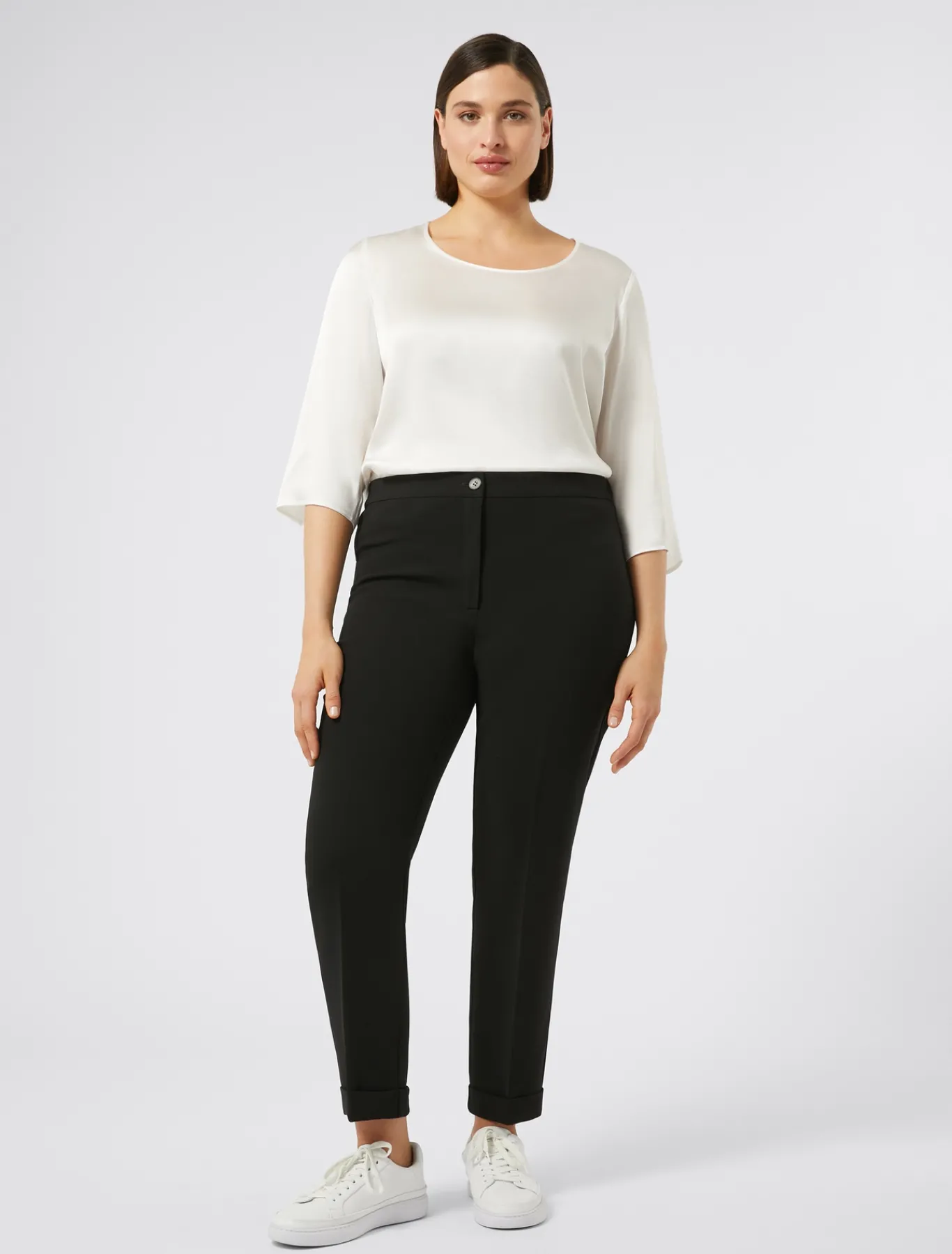 Marina Rinaldi Pantaloni & Jeans | Pantaloni & Jeans*Pantaloni in cady triacetato NERO