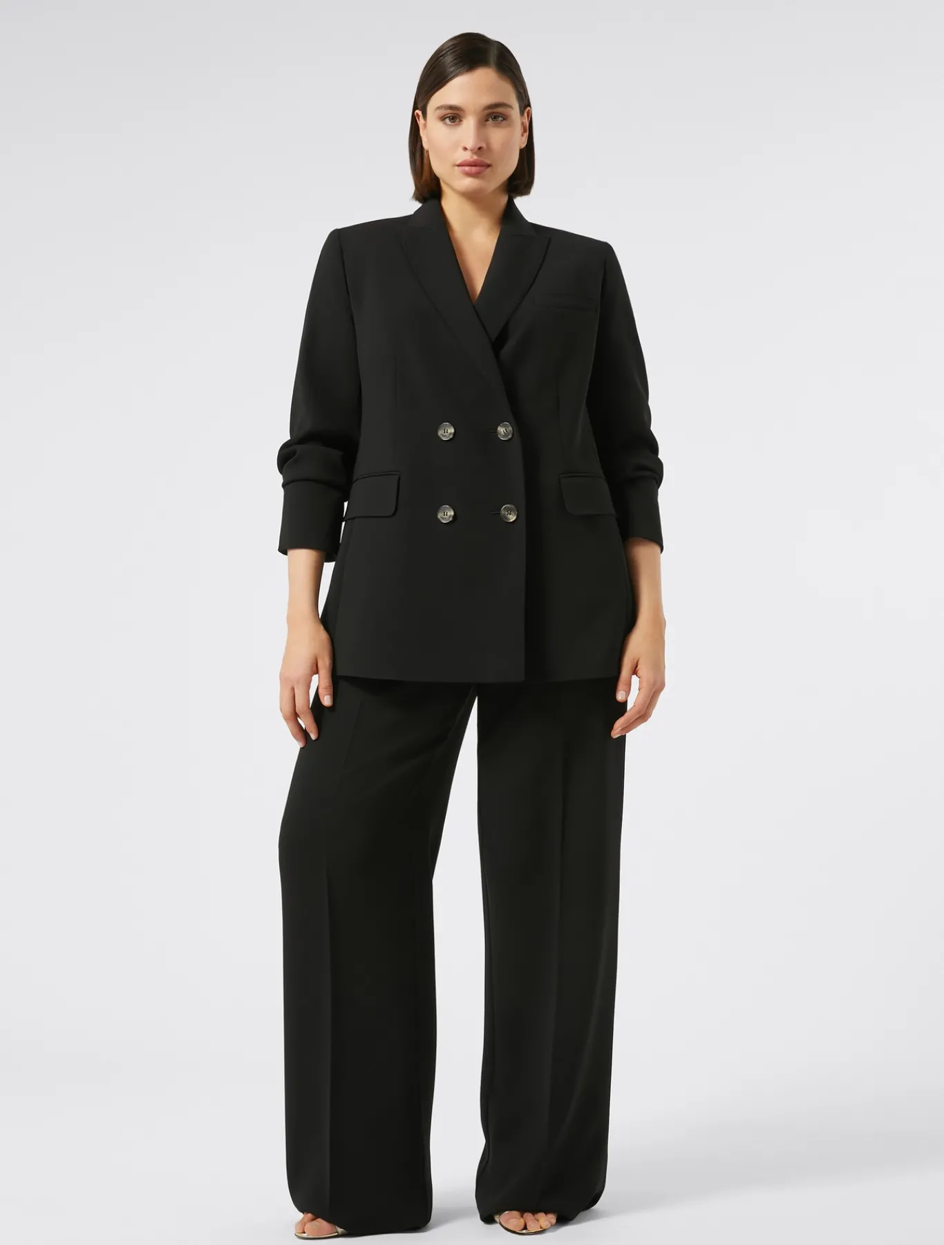 Marina Rinaldi Pantaloni & Jeans | Pantaloni E Gonne*Pantaloni in cady triacetato NERO