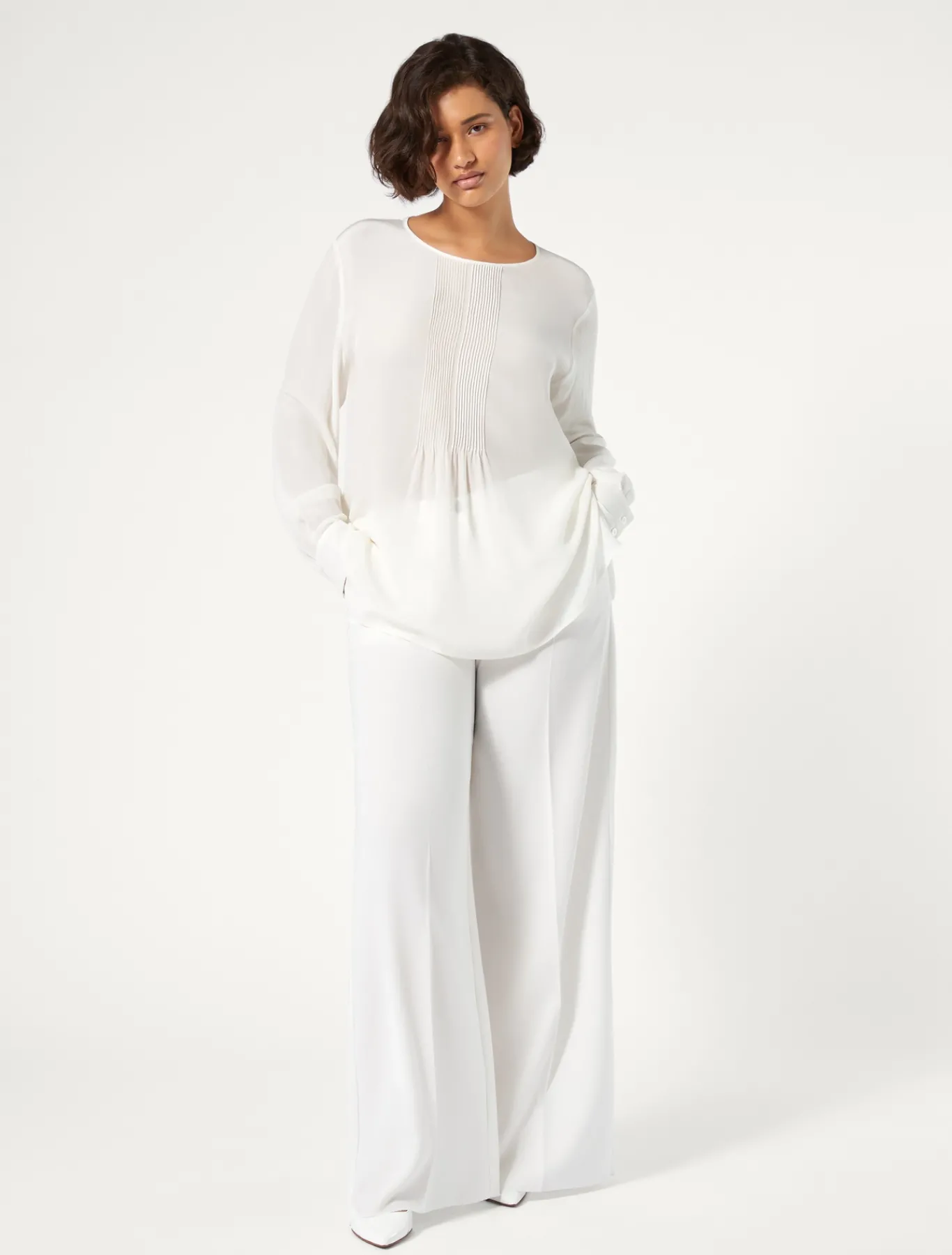 Marina Rinaldi Pantaloni & Jeans | Pantaloni & Jeans*Pantaloni in cady triacetato BIANCO