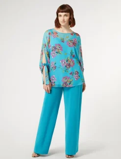 Marina Rinaldi Pantaloni E Gonne | Pantaloni & Jeans*Pantaloni in cady triacetato TURCHESE