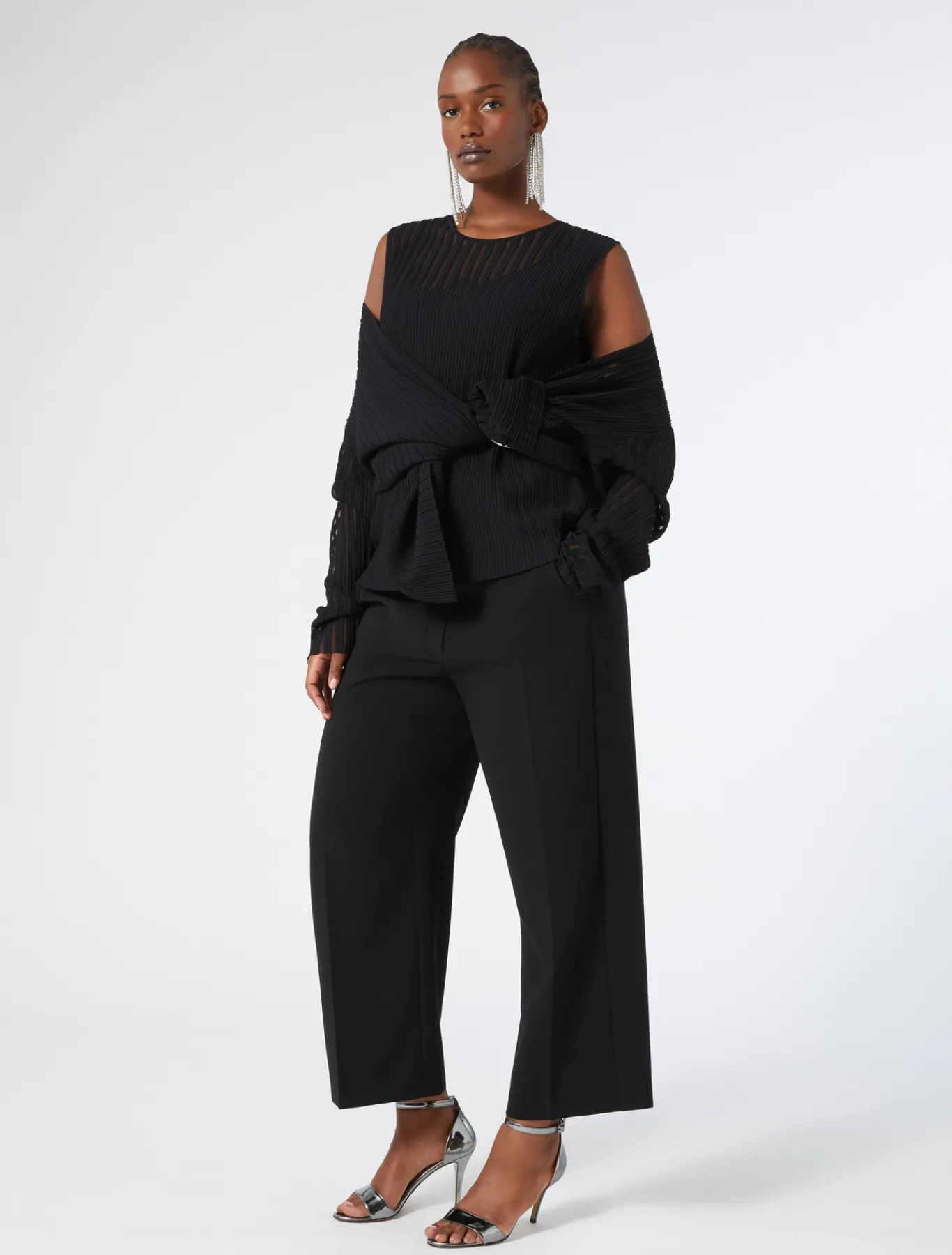 Marina Rinaldi Pantaloni & Jeans | Pantaloni E Gonne*Pantaloni in cady triacetato NERO