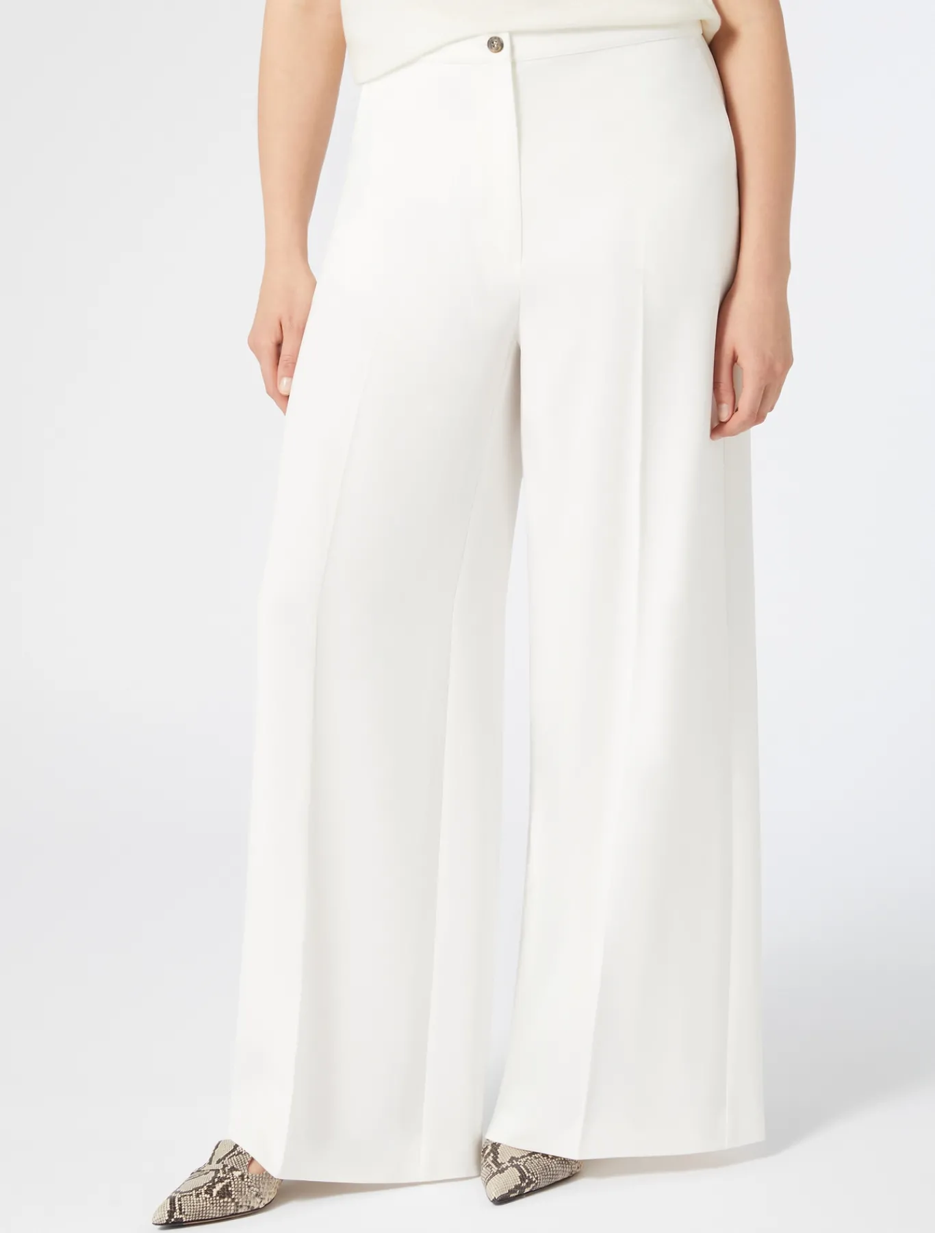 Marina Rinaldi Pantaloni & Jeans | Pantaloni & Jeans*Pantaloni in cady triacetato BIANCO