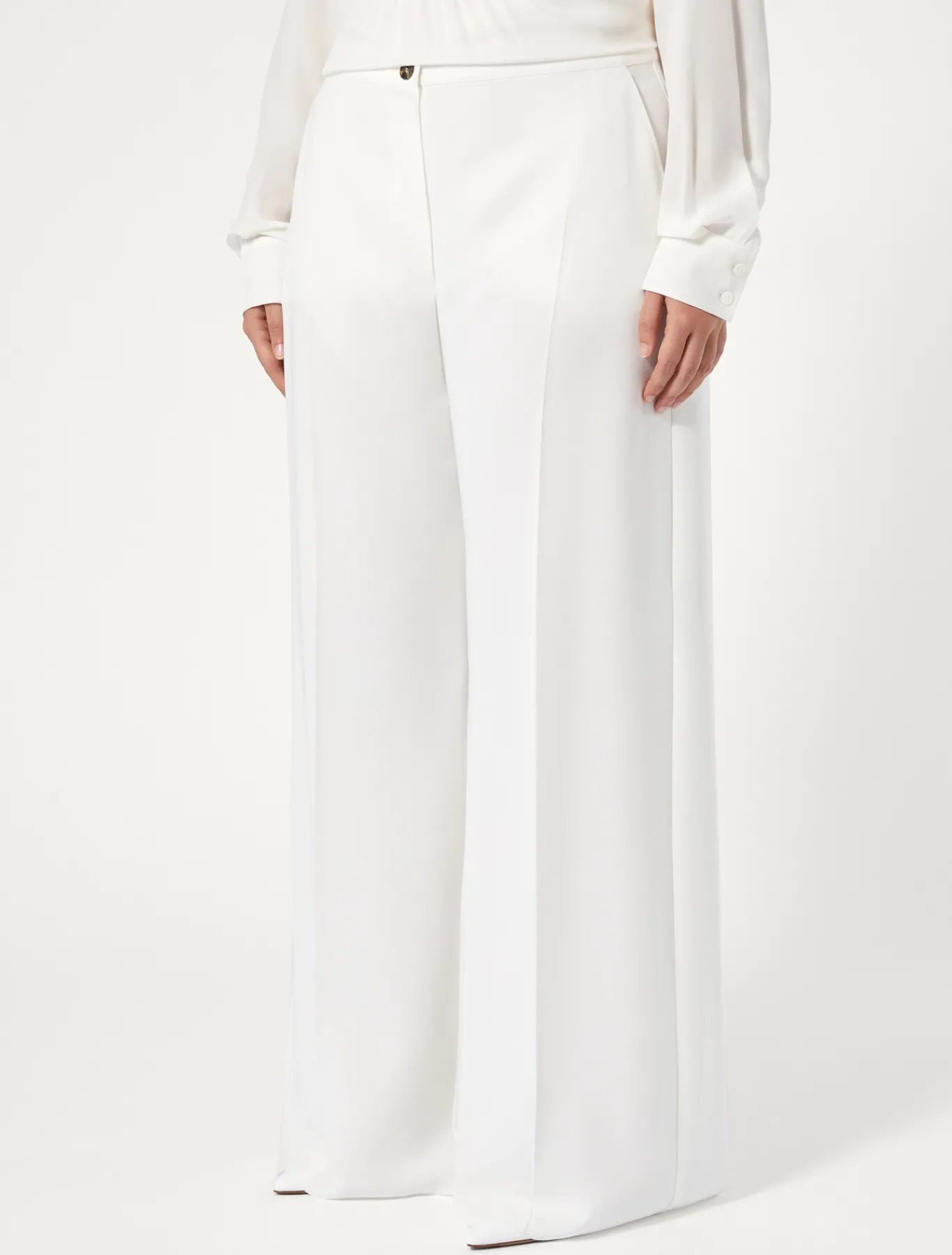 Marina Rinaldi Pantaloni & Jeans | Pantaloni & Jeans*Pantaloni in cady triacetato BIANCO