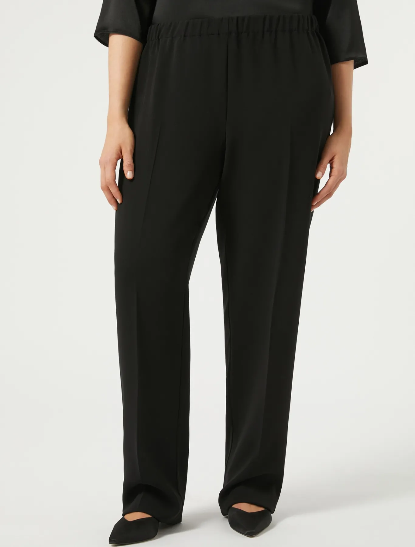 Marina Rinaldi Pantaloni & Jeans | Pantaloni & Jeans*Pantaloni in cady triacetato NERO
