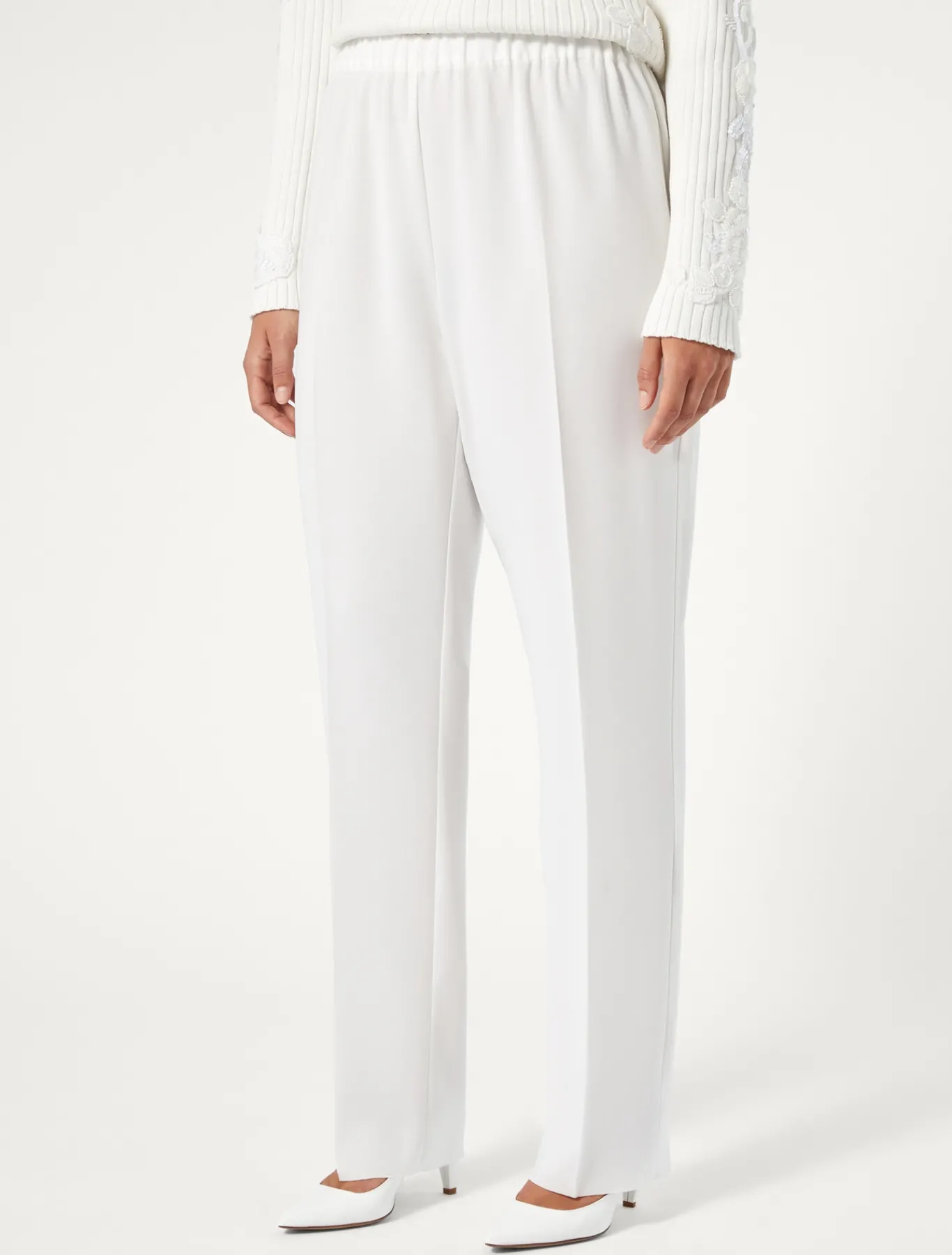 Marina Rinaldi Pantaloni & Jeans | Pantaloni & Jeans*Pantaloni in cady triacetato BIANCO