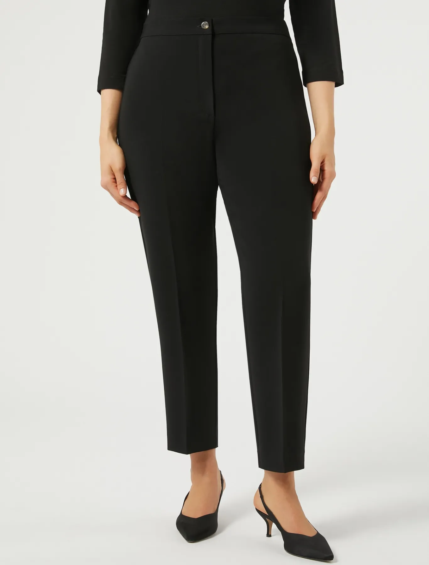 Marina Rinaldi Pantaloni & Jeans | Pantaloni & Jeans*Pantaloni in cady triacetato NERO