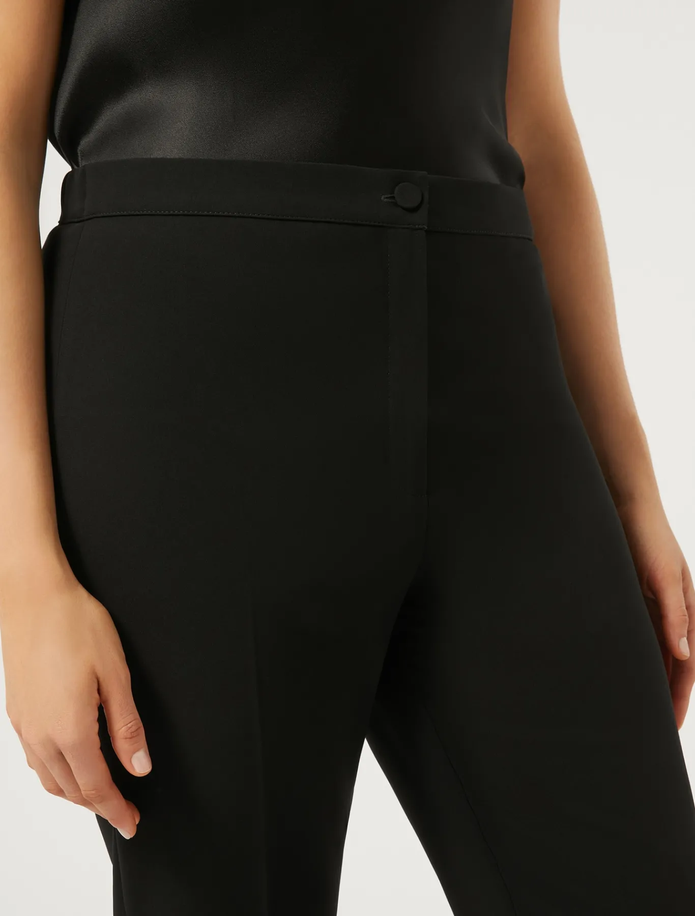 Marina Rinaldi Pantaloni E Gonne | Pantaloni & Jeans*Pantaloni in cady triacetato NERO