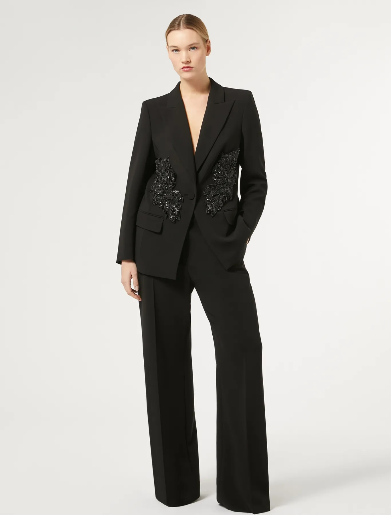 Marina Rinaldi Marina Rinaldi By Zuhair Murad*Pantaloni in cady triacetato NERO