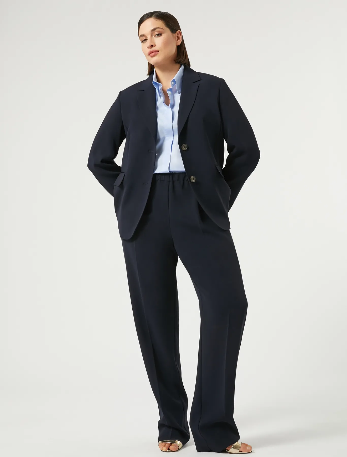 Marina Rinaldi Pantaloni & Jeans | Pantaloni & Jeans*Pantaloni in cady triacetato BLUNOTTE