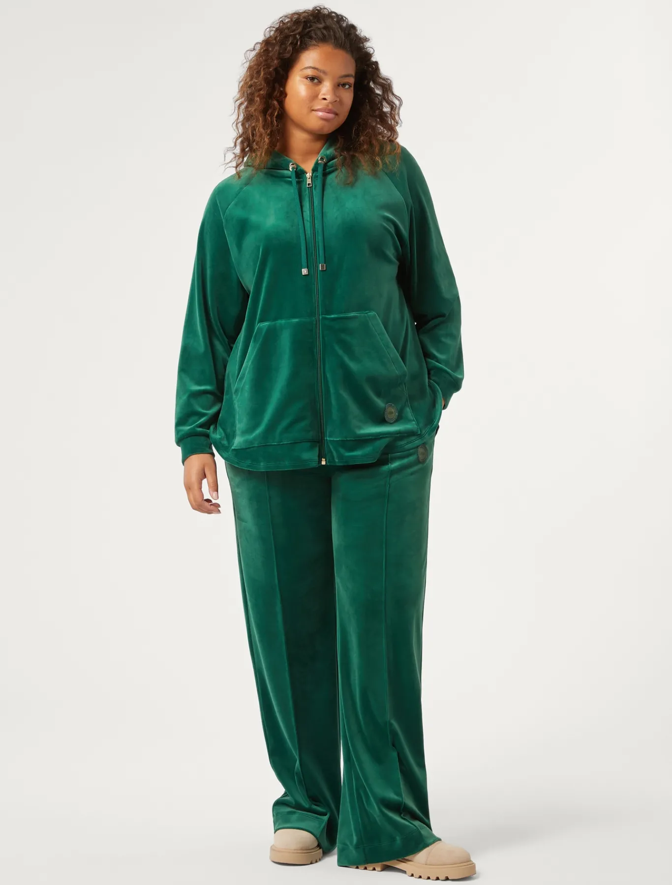 Marina Rinaldi Pantaloni & Jeans | Pantaloni & Jeans*Pantaloni in ciniglia VERDEBOSCO