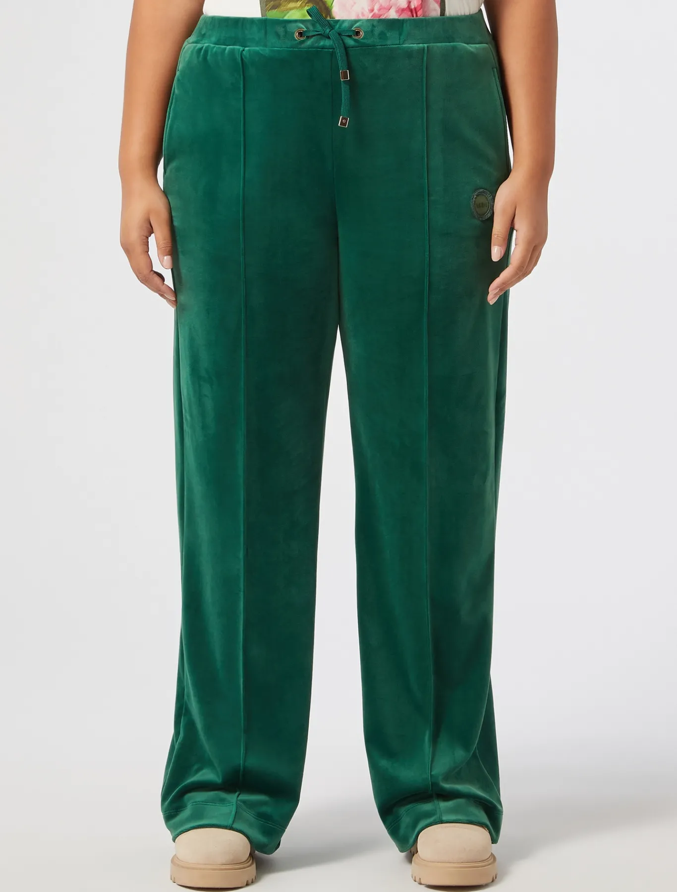 Marina Rinaldi Pantaloni & Jeans | Pantaloni & Jeans*Pantaloni in ciniglia VERDEBOSCO