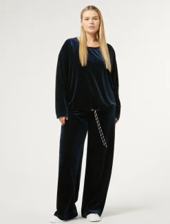 Marina Rinaldi Pantaloni & Jeans | Pantaloni & Jeans*Pantaloni in ciniglia stretch BLUNOTTE