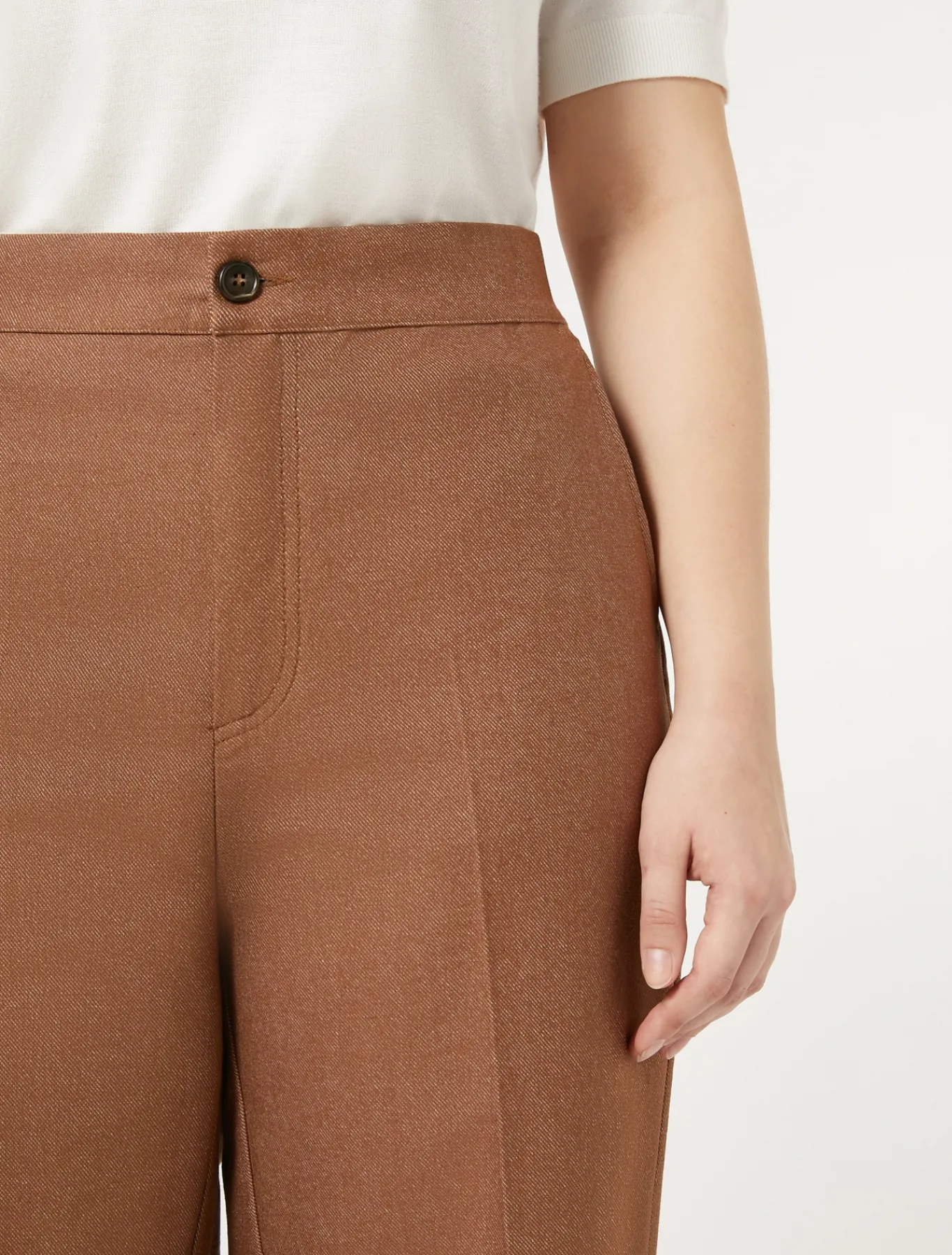 Marina Rinaldi Pantaloni & Jeans | Pantaloni & Jeans*Pantaloni in cotone effetto denim BRONZO