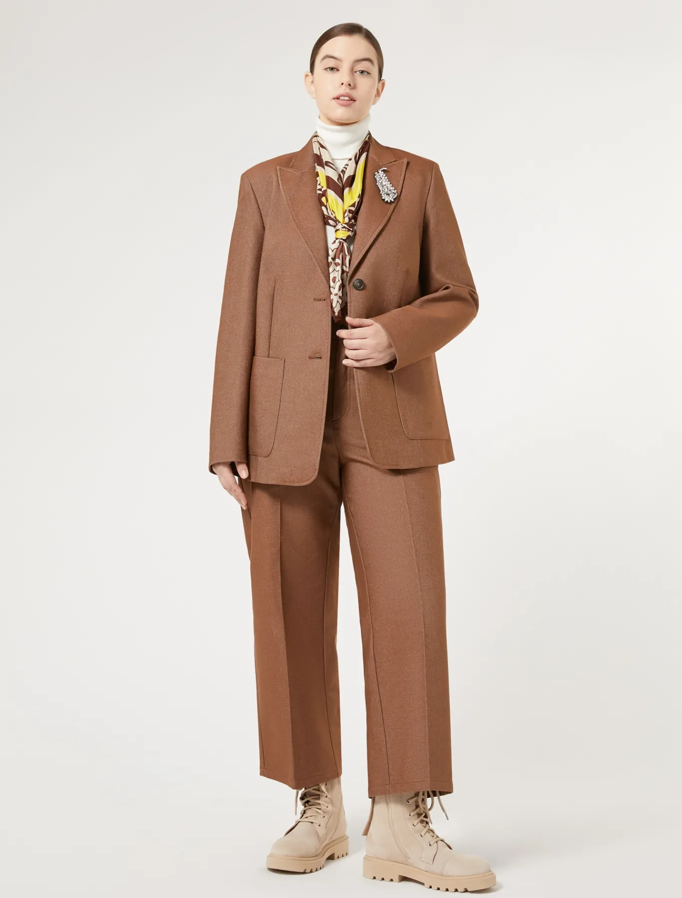 Marina Rinaldi Pantaloni & Jeans | Pantaloni & Jeans*Pantaloni in cotone effetto denim BRONZO
