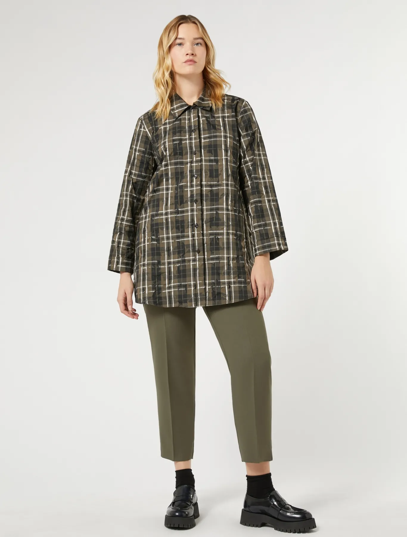 Marina Rinaldi Pantaloni & Jeans | Pantaloni & Jeans*Pantaloni in crêpe di envers satin VERDEKAKI