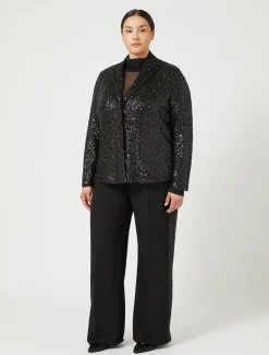 Marina Rinaldi Pantaloni & Jeans | Pantaloni & Jeans*Pantaloni in crêpe envers satin NERO