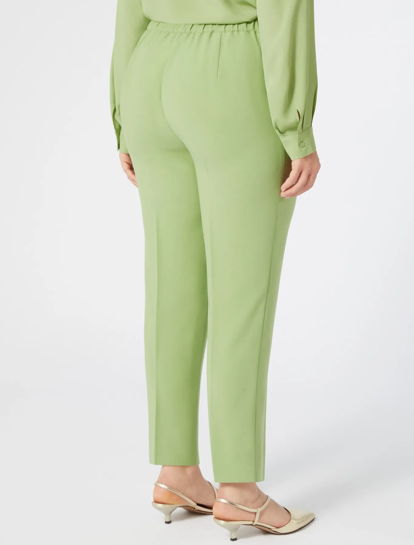 Marina Rinaldi Pantaloni E Gonne | Pantaloni & Jeans*Pantaloni in crêpe envers satin VERDEOLIVA