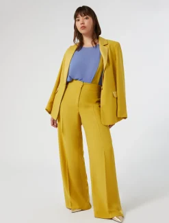 Marina Rinaldi Pantaloni E Gonne | Pantaloni & Jeans*Pantaloni in crêpe envers satin ORO