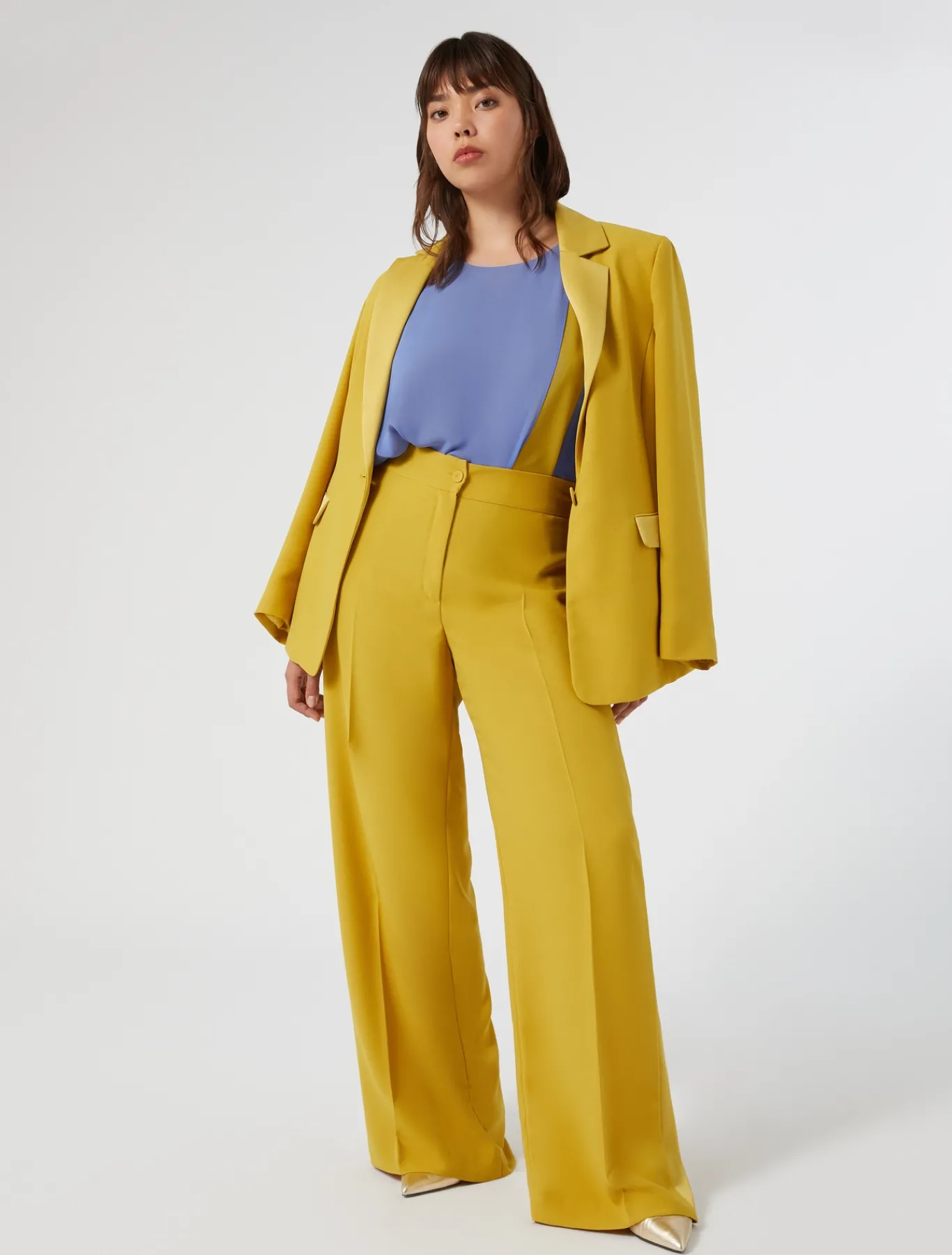 Marina Rinaldi Pantaloni E Gonne | Pantaloni & Jeans*Pantaloni in crêpe envers satin ORO