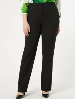 Marina Rinaldi Pantaloni & Jeans | Pantaloni & Jeans*Pantaloni in crêpe satin di lana NERO
