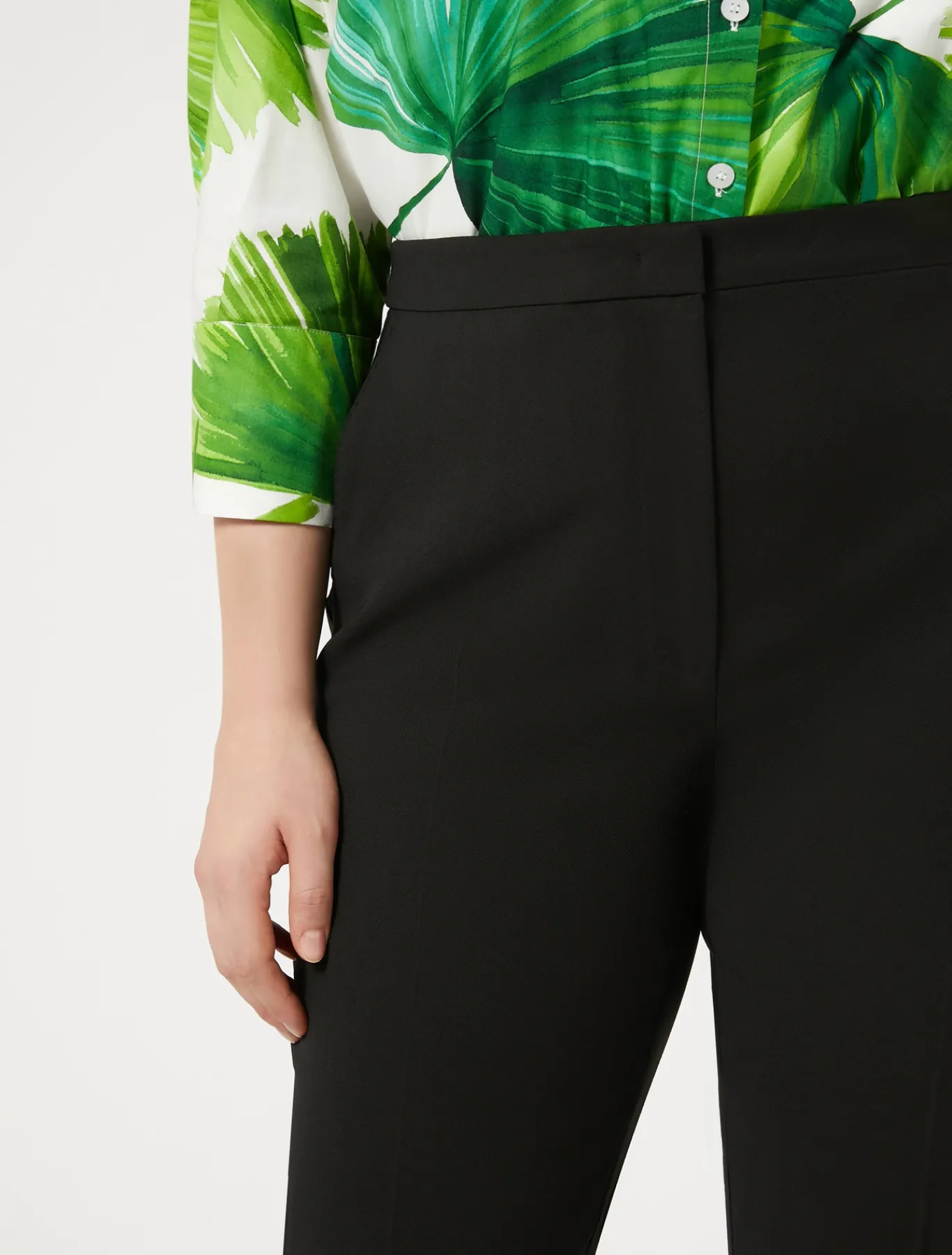 Marina Rinaldi Pantaloni & Jeans | Pantaloni & Jeans*Pantaloni in crêpe satin di lana NERO