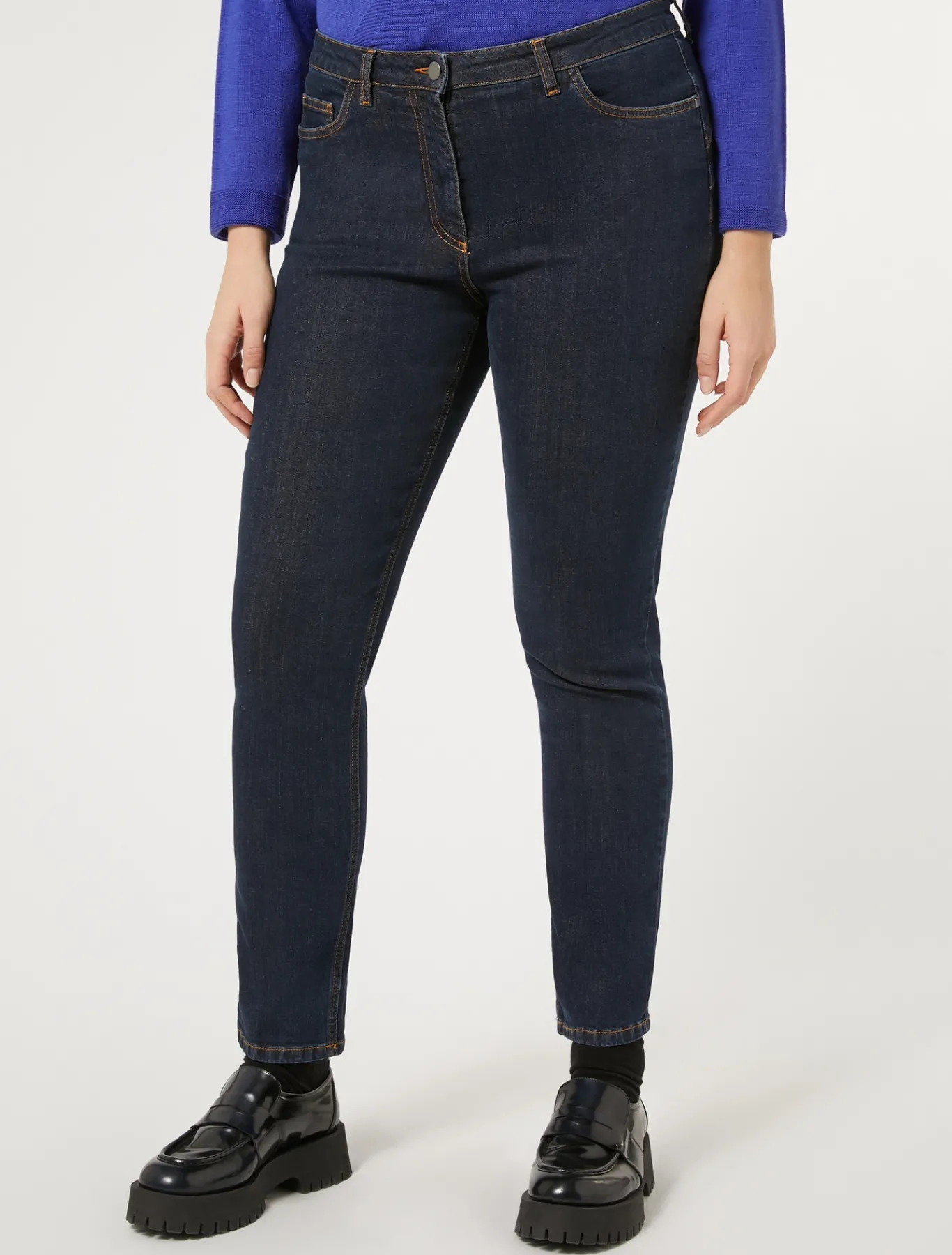 Marina Rinaldi Pantaloni & Jeans | Pantaloni & Jeans*Pantaloni in denim di cotone BLUNOTTE