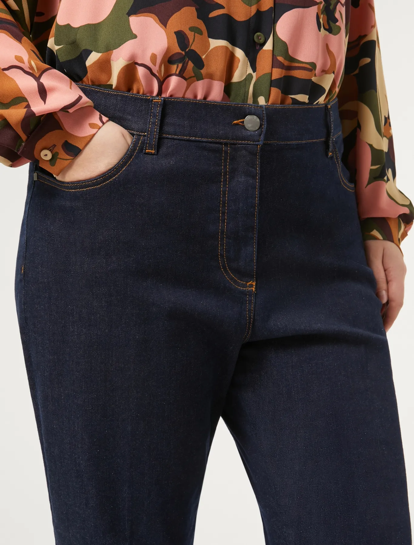 Marina Rinaldi Pantaloni & Jeans | Pantaloni & Jeans*Pantaloni in denim di cotone BLUNOTTE