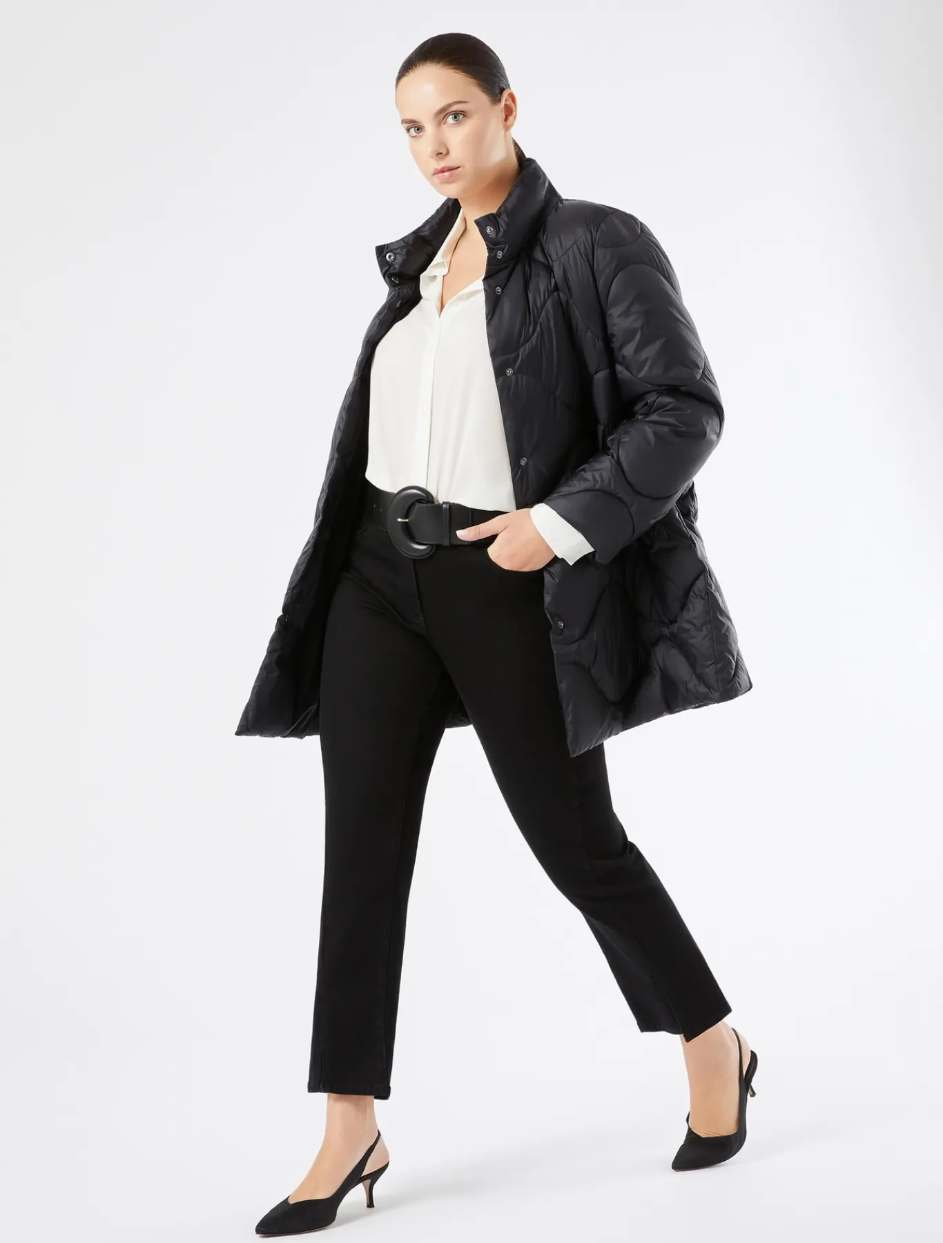 Marina Rinaldi Pantaloni & Jeans | Pantaloni & Jeans*Pantaloni in denim di cotone stretch NERO