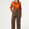 Marina Rinaldi Pantaloni & Jeans | Pantaloni & Jeans*Pantaloni in flanella di lana MARRONE