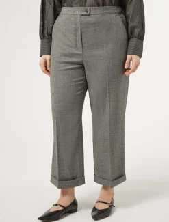 Marina Rinaldi Pantaloni & Jeans | Pantaloni & Jeans*Pantaloni in flanella di lana GRIGIOSCURO