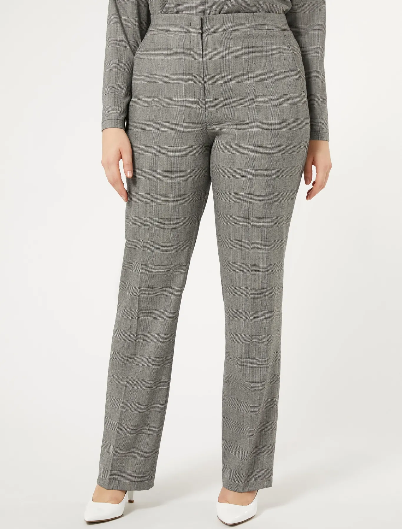 Marina Rinaldi Pantaloni & Jeans | Pantaloni & Jeans*Pantaloni in foulé di lana NEROBIANCO