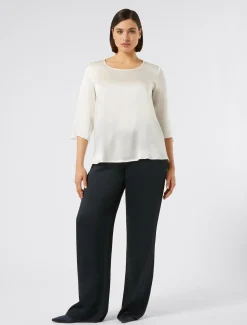 Marina Rinaldi Pantaloni E Gonne | Pantaloni & Jeans*Pantaloni in frisottino lucido BLUNOTTE