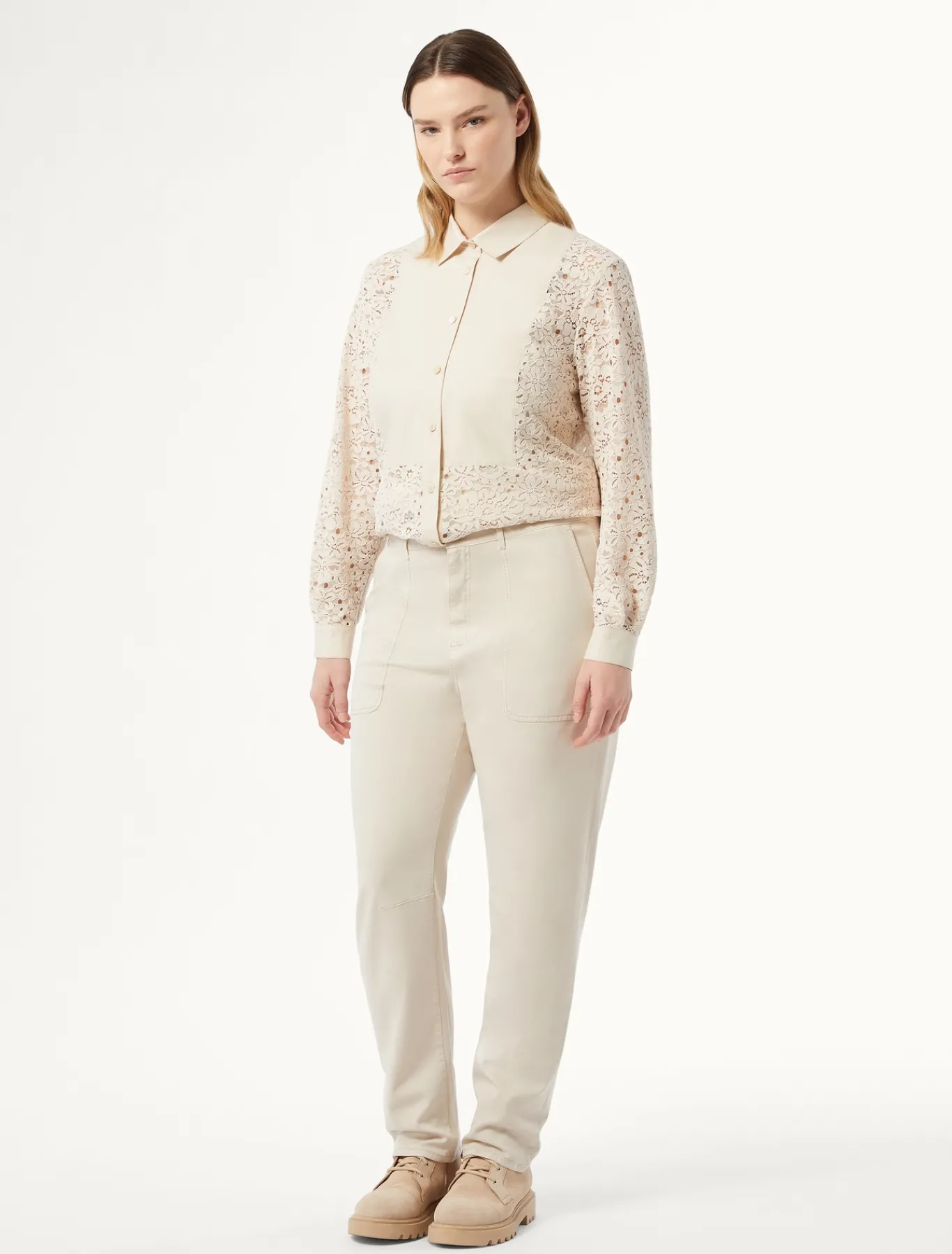 Marina Rinaldi Pantaloni & Jeans | Pantaloni & Jeans*Pantaloni in gabardina BEIGE