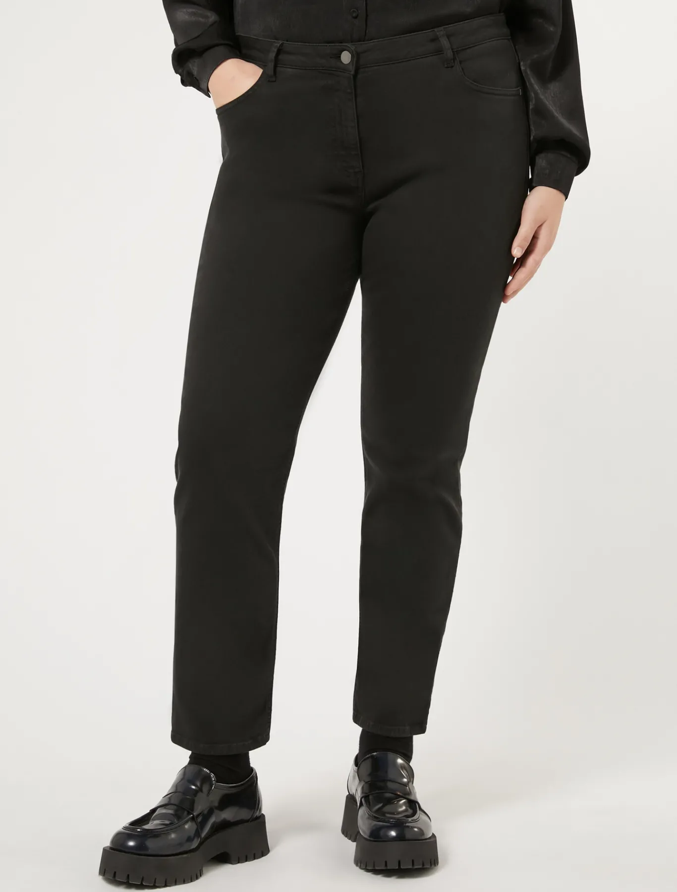 Marina Rinaldi Pantaloni & Jeans | Pantaloni & Jeans*Pantaloni in gabardina NERO
