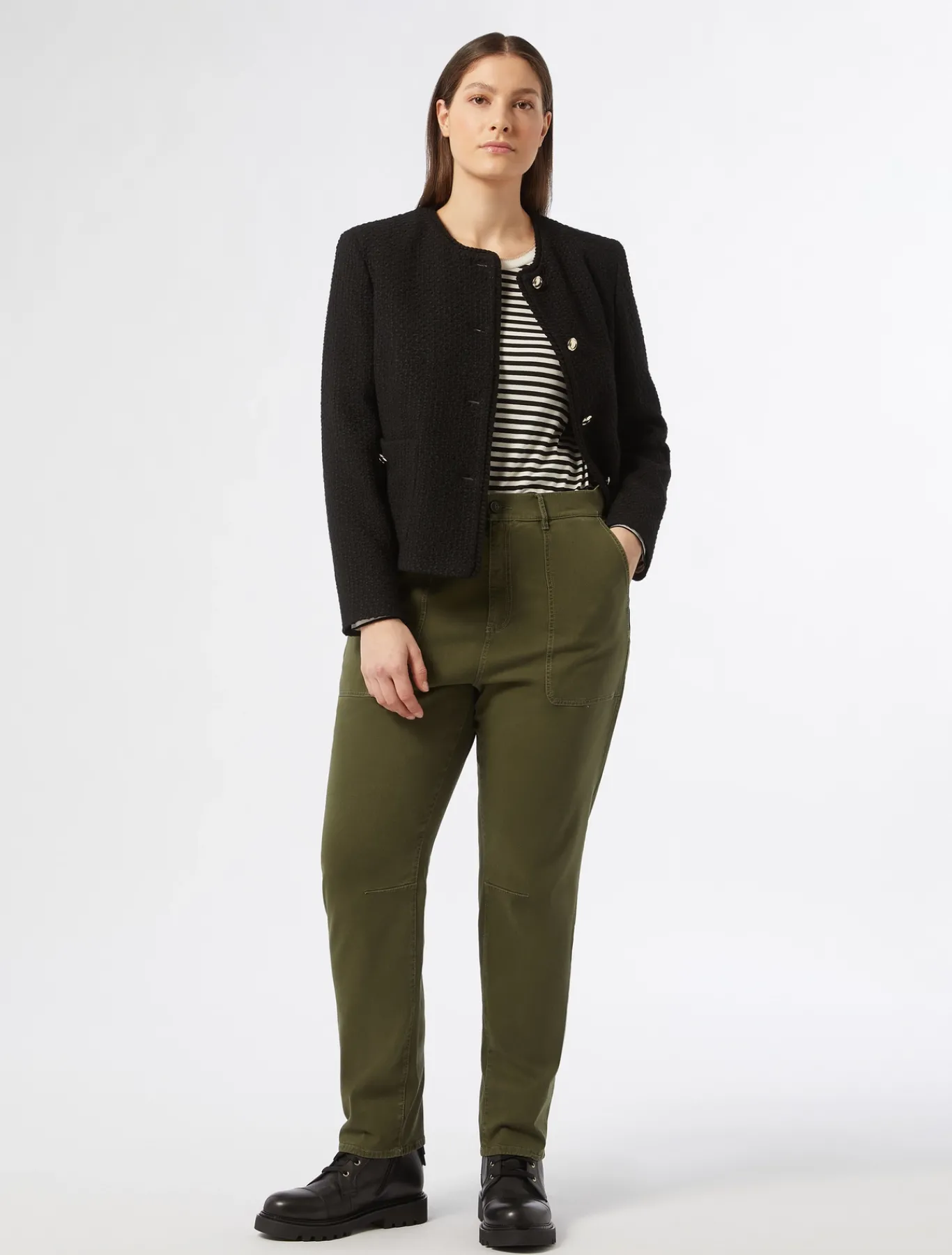 Marina Rinaldi Pantaloni & Jeans | Pantaloni & Jeans*Pantaloni in gabardina VERDEKAKI