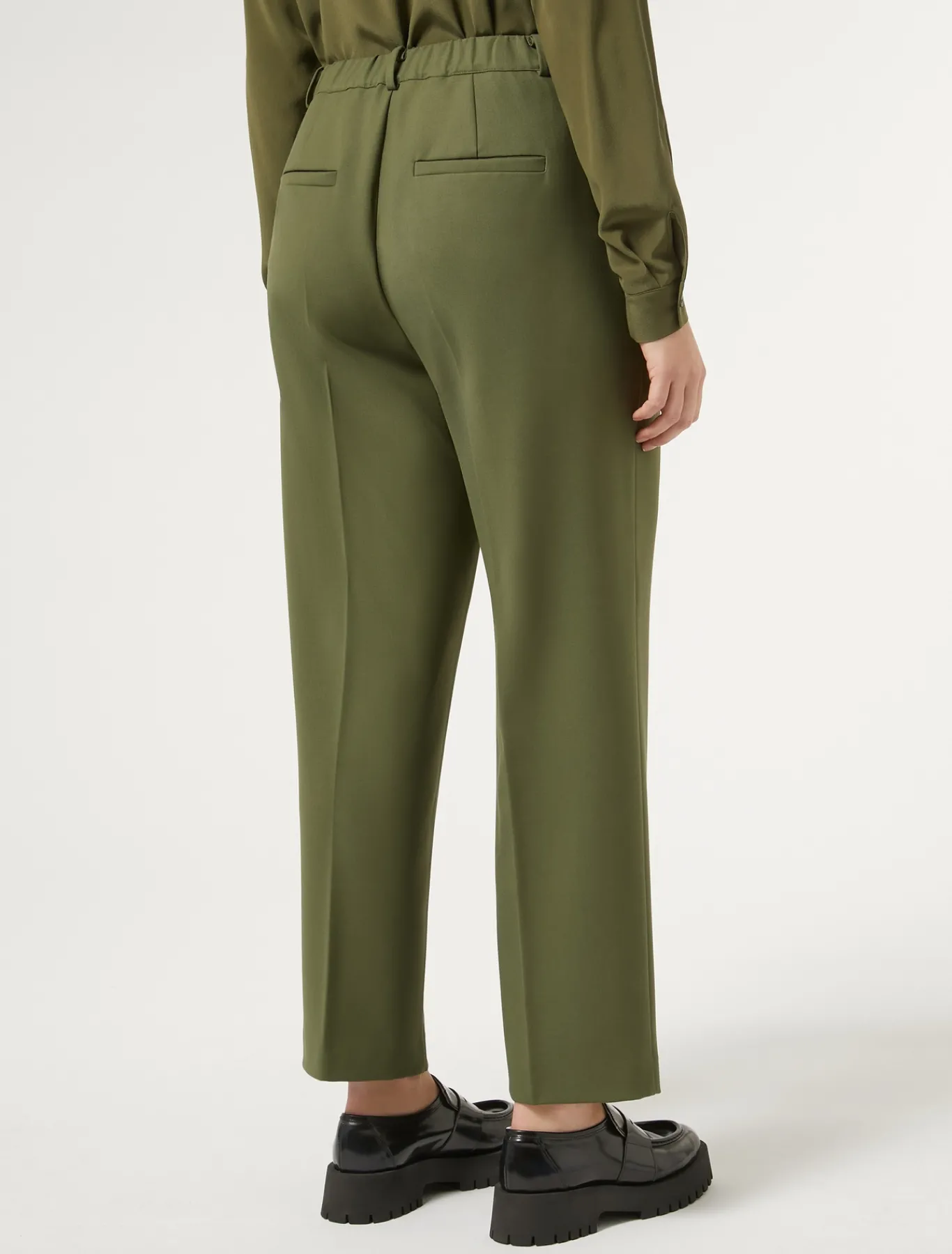 Marina Rinaldi Pantaloni & Jeans | Pantaloni & Jeans*Pantaloni in gabardina di lana VERDE