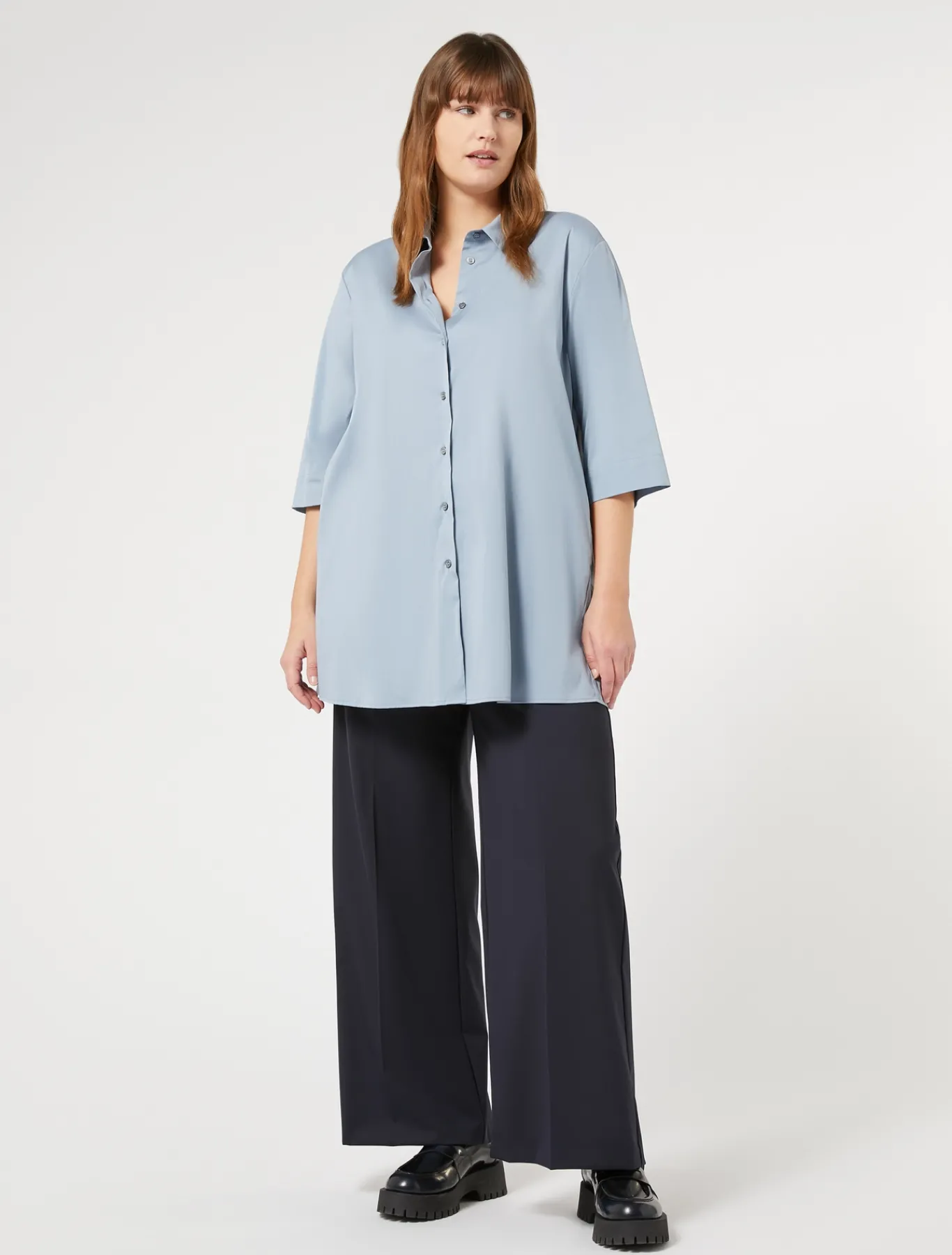 Marina Rinaldi Pantaloni & Jeans | Pantaloni & Jeans*Pantaloni in gabardina fluida BLUNOTTE