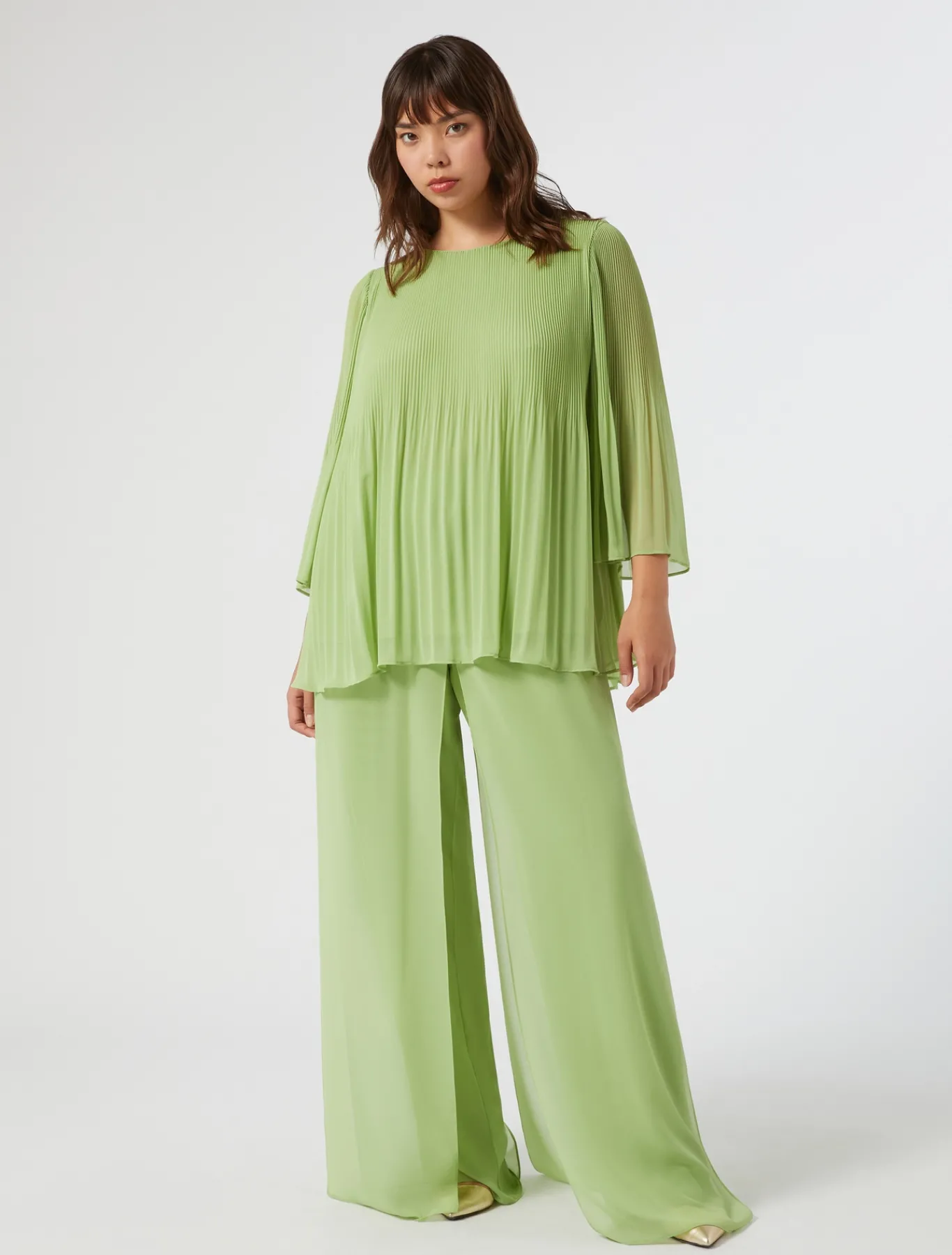 Marina Rinaldi Pantaloni E Gonne | Pantaloni & Jeans*Pantaloni in georgette VERDEOLIVA