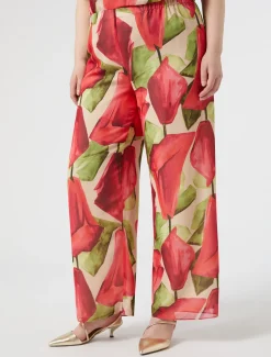 Marina Rinaldi Pantaloni E Gonne | Selezione Elegante*Pantaloni in georgette ROSA