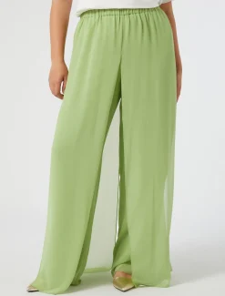 Marina Rinaldi Pantaloni E Gonne | Pantaloni & Jeans*Pantaloni in georgette VERDEOLIVA