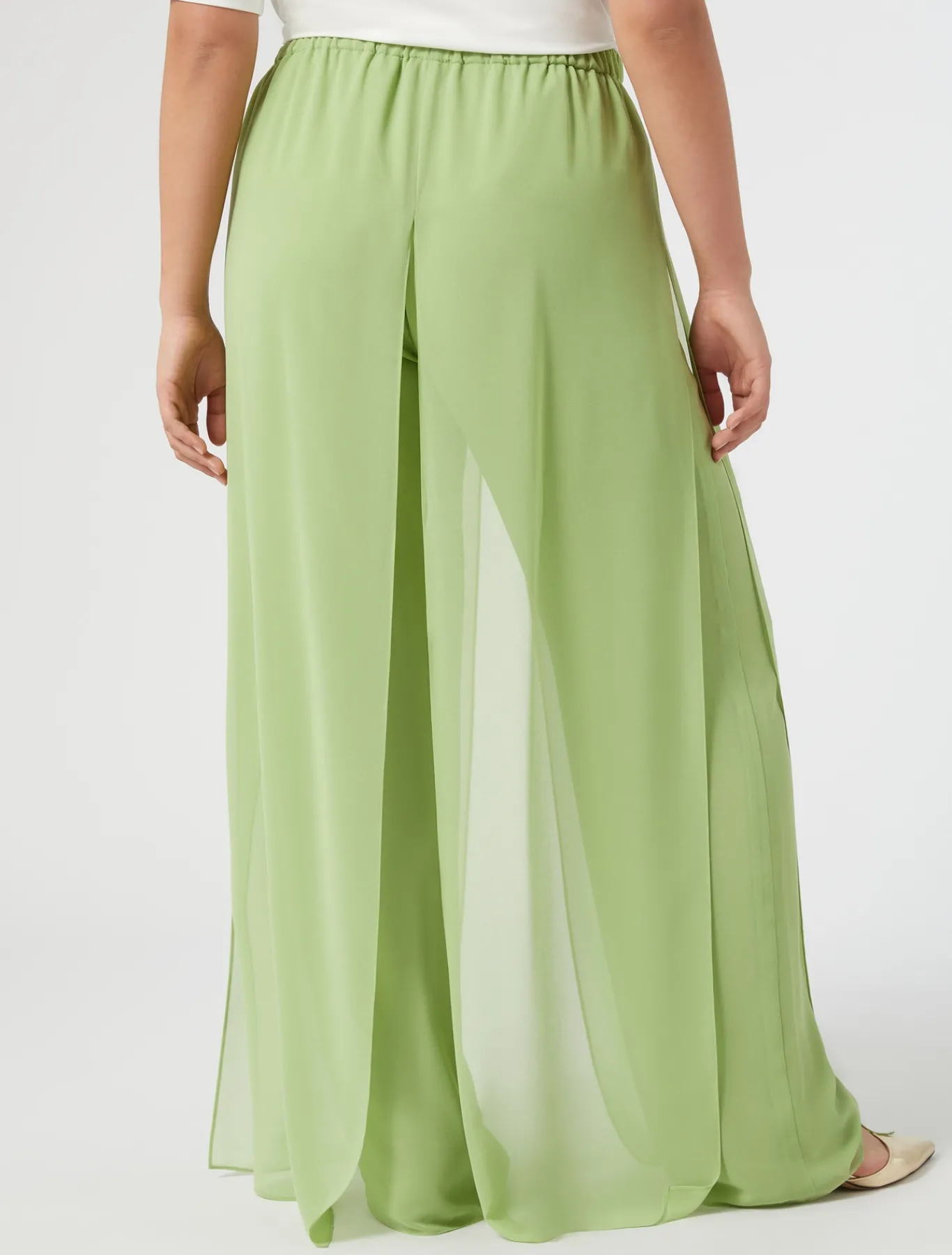 Marina Rinaldi Pantaloni E Gonne | Pantaloni & Jeans*Pantaloni in georgette VERDEOLIVA