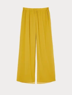 Marina Rinaldi Pantaloni & Jeans | Pantaloni E Gonne*Pantaloni in georgette ORO