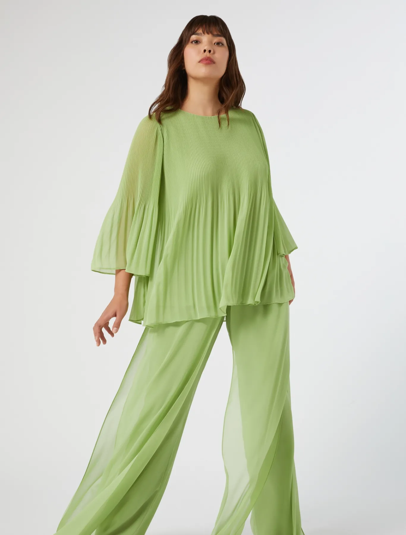 Marina Rinaldi Pantaloni E Gonne | Pantaloni & Jeans*Pantaloni in georgette VERDEOLIVA