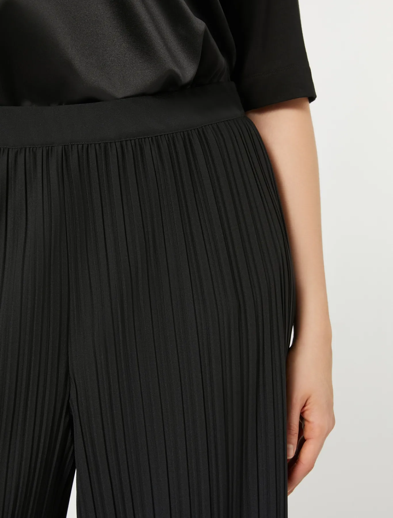 Marina Rinaldi Pantaloni & Jeans | Pantaloni & Jeans*Pantaloni in jersey plissé NERO