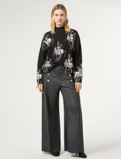 Marina Rinaldi Pantaloni & Jeans | Pantaloni & Jeans*Pantaloni in lana e seta BLUEJEANS
