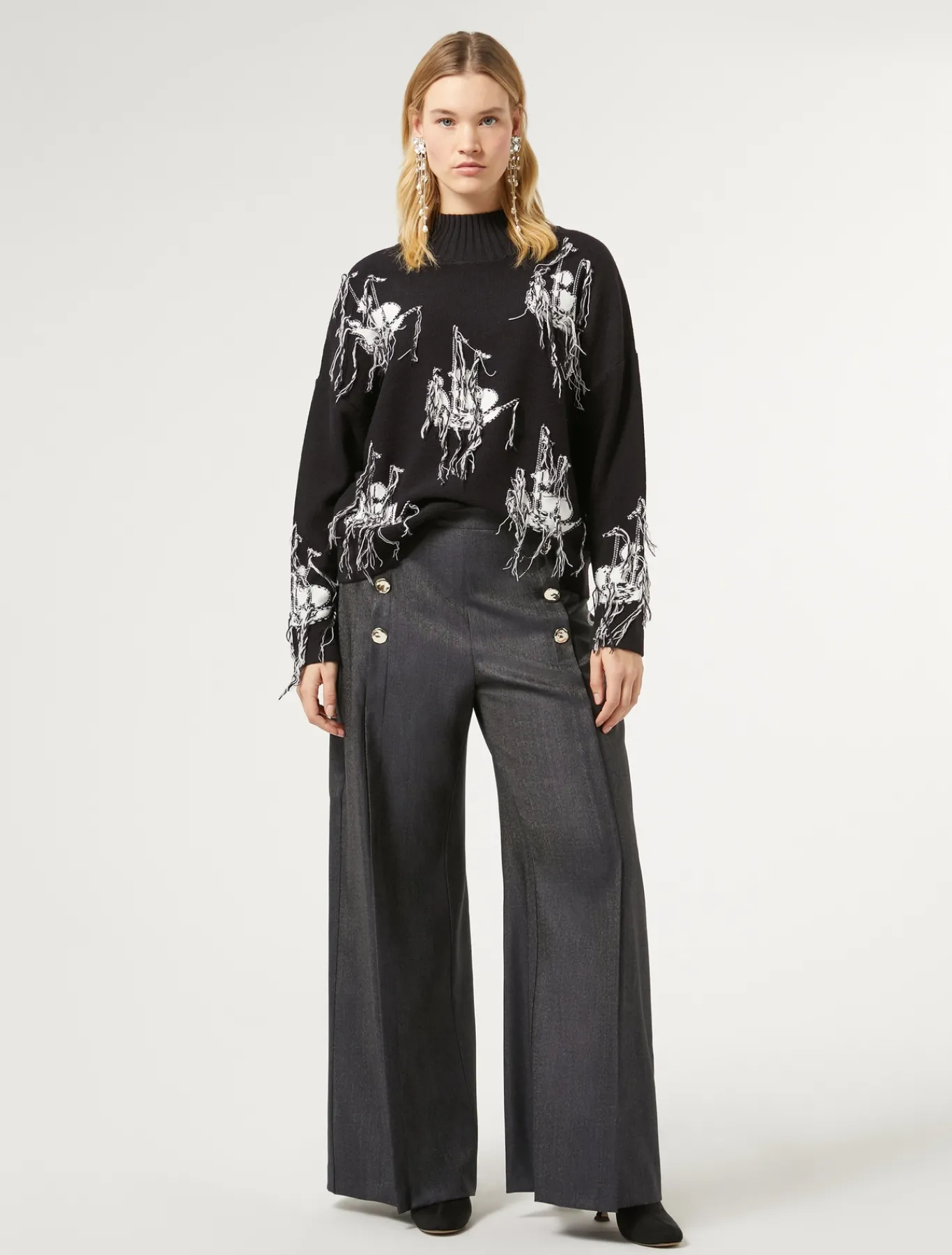 Marina Rinaldi Pantaloni & Jeans | Pantaloni & Jeans*Pantaloni in lana e seta BLUEJEANS