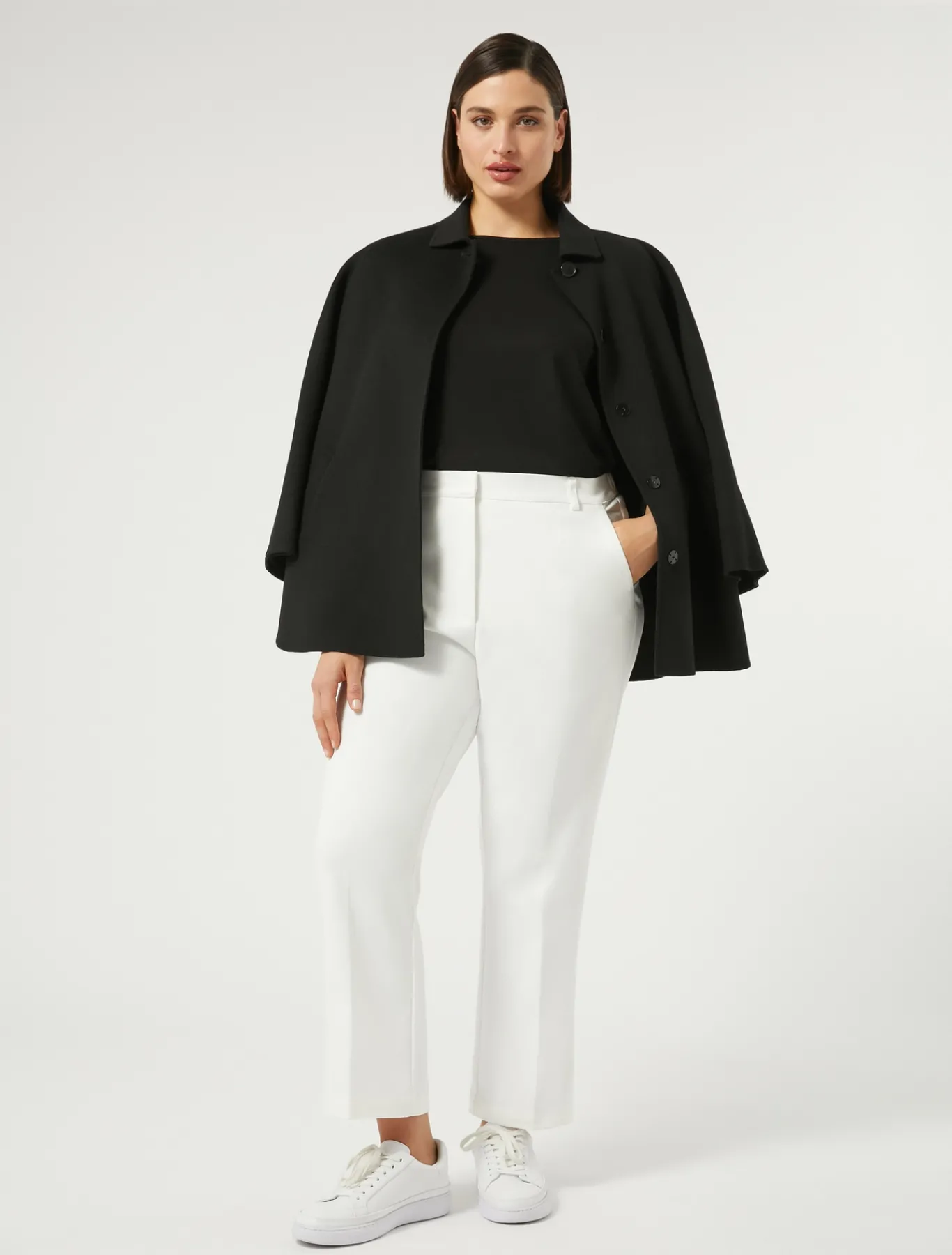 Marina Rinaldi Pantaloni & Jeans | Pantaloni & Jeans*Pantaloni in misto cotone stretch BIANCOAVORIO