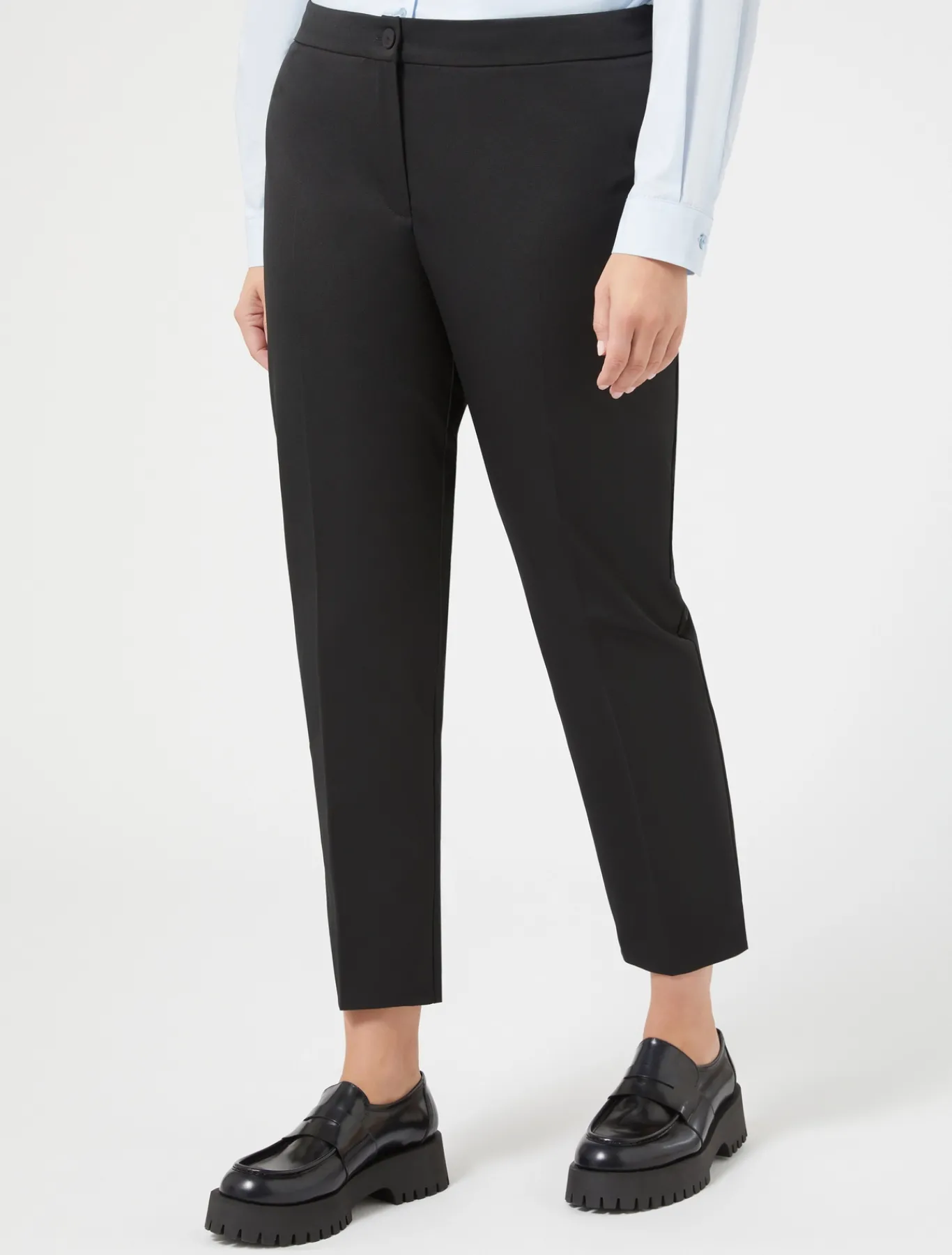 Marina Rinaldi Pantaloni E Gonne | Pantaloni & Jeans*Pantaloni in ottoman NERO